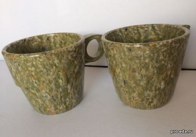 керамика две чашки из меламина